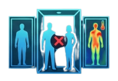 Advanced security screening with thermal and biometric scans at Focus Group Security.